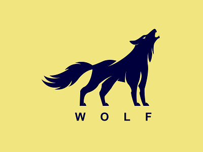 Wolf Logo animals blue branding classic clean company logo logo minimalist modern logo power powerpoint security sport symbol ui unique ux wolf wolf logo zoo security