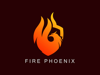 Fire Phoenix Logo agility bird blaze corporate fire freedom identity immortality logo luxurious phoenix royal strength strong ui ux vector visual identity wing wisdom