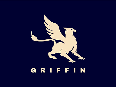 Griffin Logo business classic company griffin griffon gryphon guardian heraldic insurance luxury modern heraldy mythical professional protective reliability respectable royal security ui ux