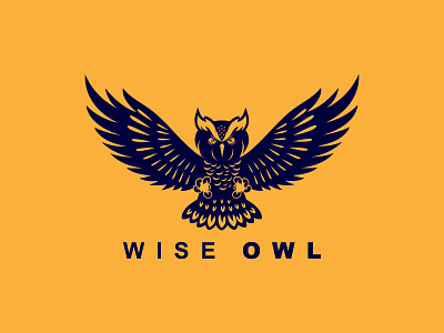 Owl Logo bird branding corporate creative creativity fly focus graphic night nighthawk owls simple symbol template ui uniqe owl ux vector vision wise owl