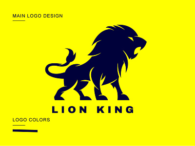 Lion Logo animation brand logo branding creative minimal lion logo design graphic design illustration lion branding logo lion king logo for sale lion logo logo new design 2023 typography ui ux vector vector file logo 2023