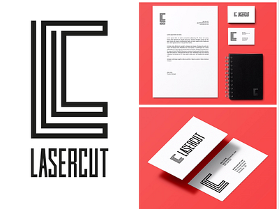 Lasercut Logo Design brand design branding identity identity design logo logo design logotype stationary