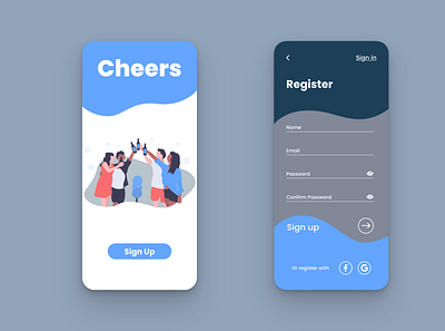 Daily UI 001 | Sign Up app dailyui dailyui 001 design mobile design