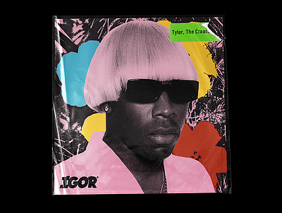 Warhol The Creator album art hiphop music negative photoshop treshold vintage