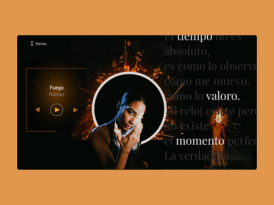 Rainao <Concept Website> artist concept concept website design female artist modern music rapper ui urban web web design website