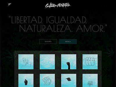 Cultura Concept Website album concept cultura profetica design website
