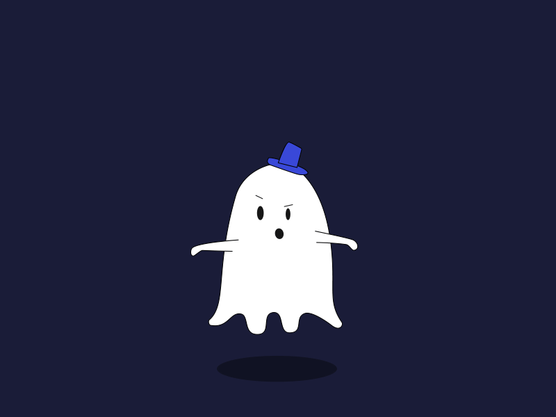 boo 2d animation animated gif fly fun ghost