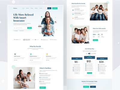 Mallianz - Insurance Landing Page