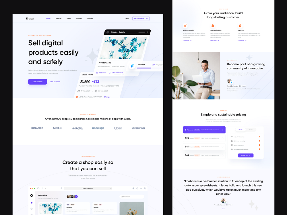 Digital Product Market: Landing Page 💎 by Nazmi Javier for Unspace on ...