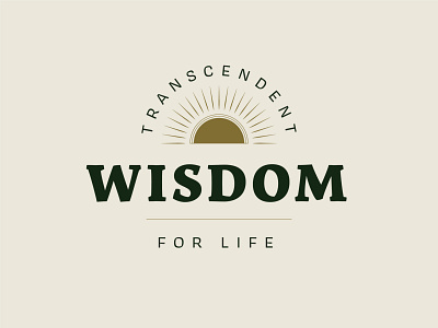 Transcendent Wisdom | Sermon Artwork branding christian church design fall green vintage