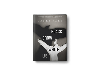 Black Crow White Lie book book cover layout photo manipulation