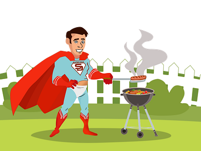 Super Dad design graphic design illustration vector