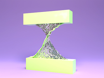 36 Days of type — Z 36days z 36daysoftype 3d alphabet blender blender3d flow letter liquid returns typography violet waterfall