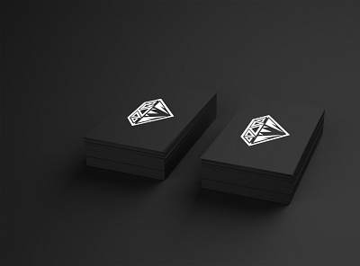 Black Diamond Business Cards branding business card design logo logo design logo designer mockup mockups