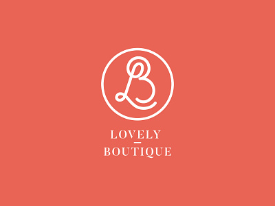 Lovely Boutique Logo adobe illustrator branding brandmark company design diseño diseño de logo diseño gráfico elegant graphic design graphicdesign illustration logo logodesign minimalist monogram monogram logo simplicity tipography vector