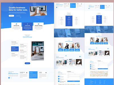 Landisk - App Business landing page app landing page graphic design landing page ui wordpress landing page