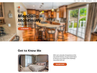 Mendalin Montminy Real State Agent Website Design