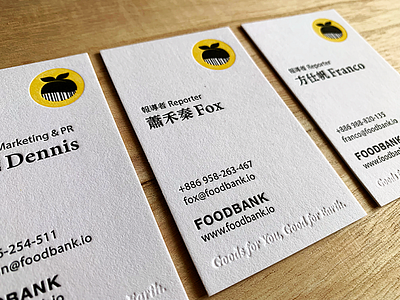 Foodbank Business Card