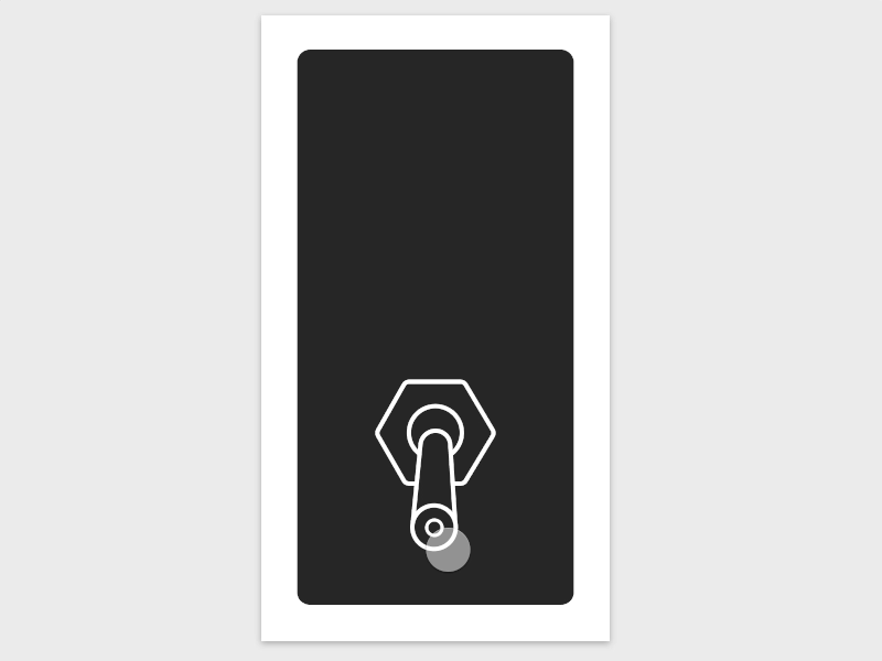 On/Off Switch - Interaction (Daily Interaction #9) 2d animation animated gif daily dark drag dribbble best shot interaction invision studio minimal off on prototype switch toggle ui ux