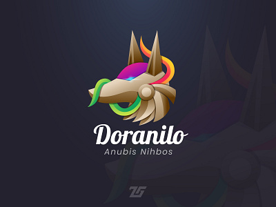 Doranilo 3d adobe illustrator amazing logo animal logo anubis art awesome logo brand branding business logo creative design dog egypt fantasy logo gradient logo identity illustration logo logos