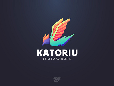 Katoriu "Thunder Bird" 3d logo amazing logo animal art awesome logo bird brand branding business logo colorful logo creative design fantasy gradient logo graphic design illustration logo logos modern logo thunder bird