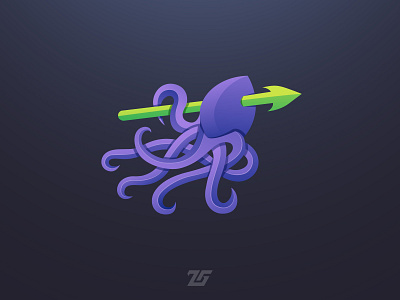 Kraken 3d logo adobe illustrator amazing logo animal art beautiful brand branding business logo creative design fantasy gradient gradient logo graphic design illustration kraken logo modern logo octopus