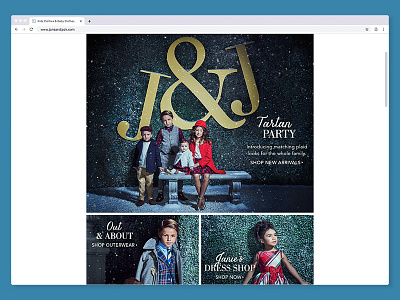 Tartan Party | Janie and Jack design ui web