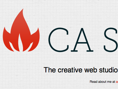 CA Systems logo and website gray grey logo museo slab red webdesign website