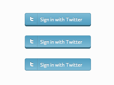 CSS3 3D button 3d blue button css3 gradient twitter
