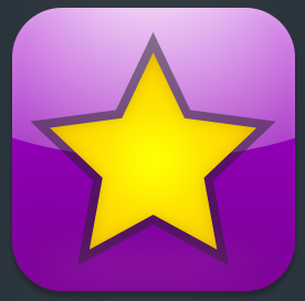 iPhone app icon, v2 app bookmarks favourites iphone purple star yellow