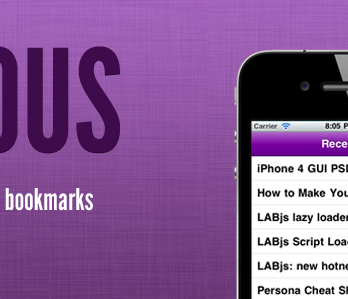 Website mockup for my iPhone app app bookmarks ios iphone purple wallpaper website