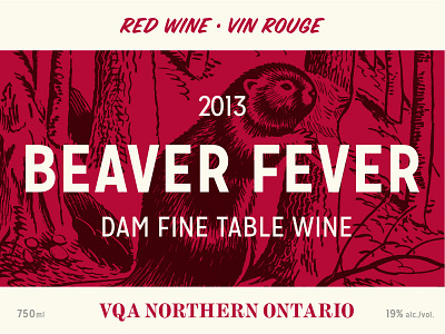 Beaver Fever beaver canadiana wine