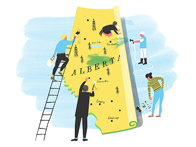 Changing Alberta alberta canada chores hammering painting province renovation sweeping unrolling watering