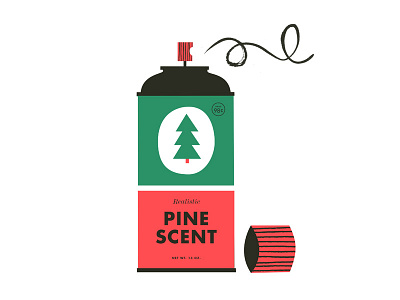 Pine Spray christmas decorations illustration pine spray vintage