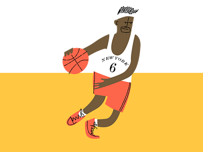 Basketball Player basketball illustration knicks new york nyc