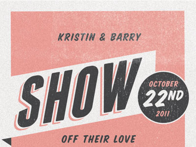 Show & Shine Wedding Invite - Pink