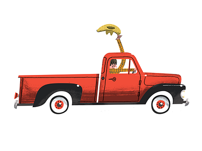Keep On Truckin’ cowboy hat hello mercury plaid truck wheels