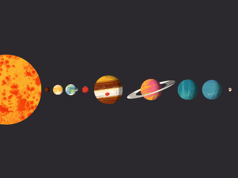 Planets of the Solar System by Tom Froese on Dribbble