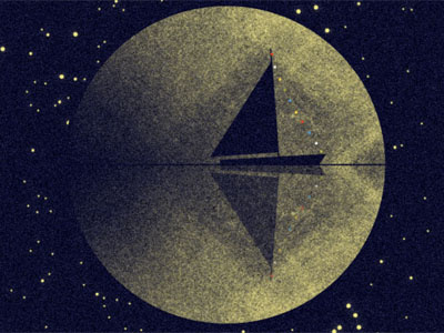 CD artwork - Moon and sailboat
