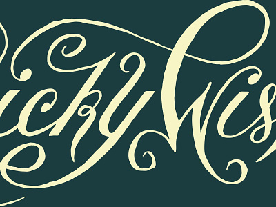 Wonky Oranamental Script flourishes handlettering lettering ligature ornament script tricky typography wonky