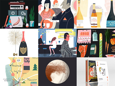 My 2016 Best Nine 2016 best best nine bestnine cider eggs food illustration nine playing cards review wine
