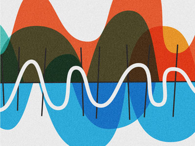 Waves and measures chart graph science sinusoidal waves