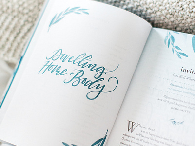 Dwelling: Custom Book Lettering