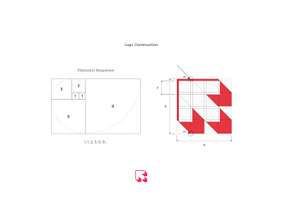 Th Design - Logo Construction brand brand identity creation design fibonacci geometry grids gridsystem logo logodesign process