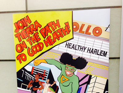 Healthy Harlem Initiative. adobe illustrator comic book comicart harlem new york city