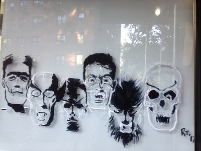 Carnevil Mural Layout halloween harlem horror art illustration mural muralart