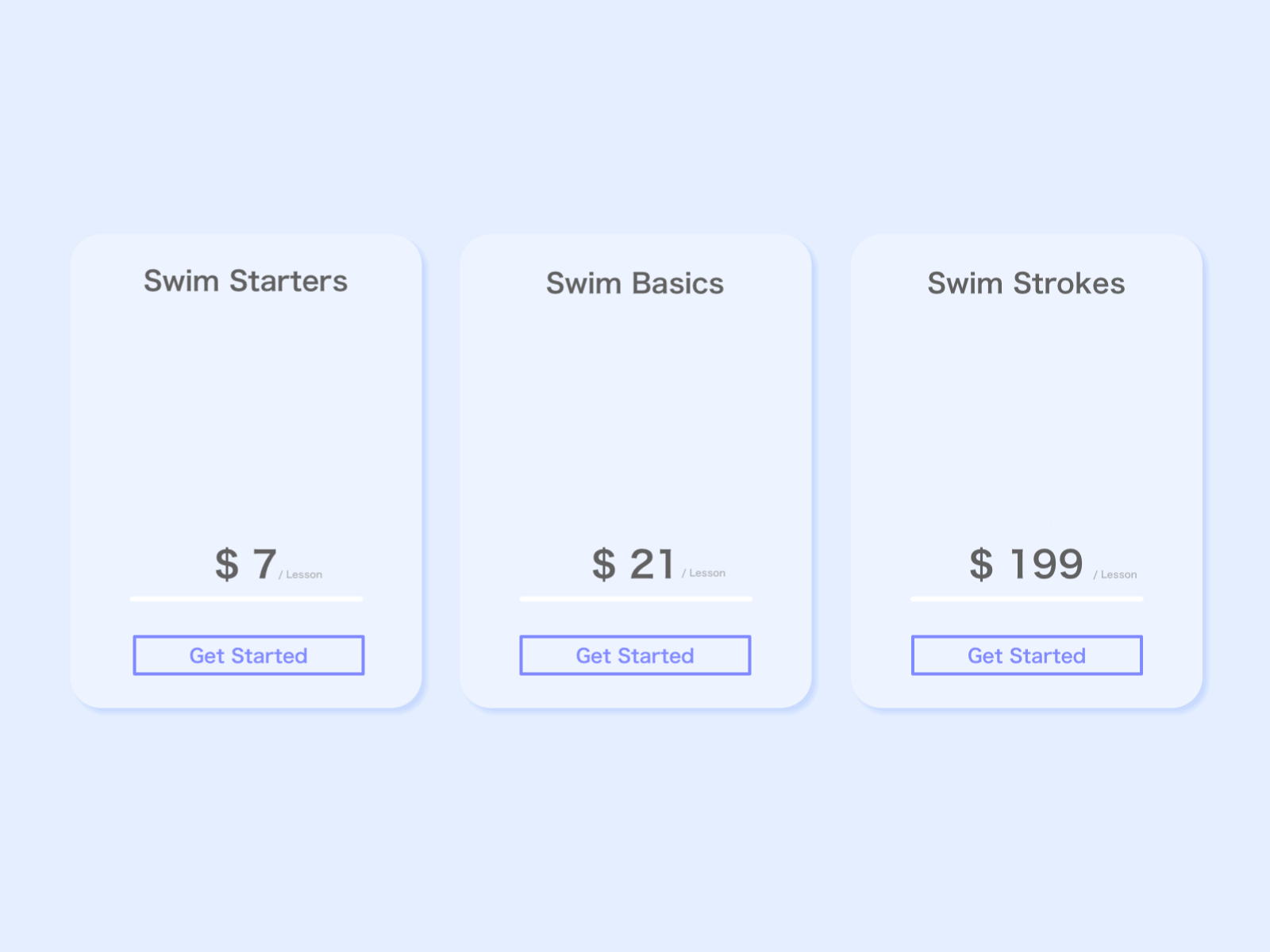 Daily UI 030 - Pricing 030 animated gif animation daily 100 challenge daily ui dailyui dailyui030 design designui price pricing pricing page pricing plan swimming
