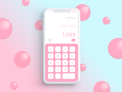 Daily ui 004 - Calculator bubble calculator daily 100 challenge daily ui design