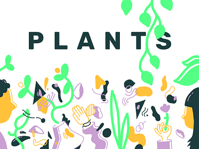 plants design illustration typography
