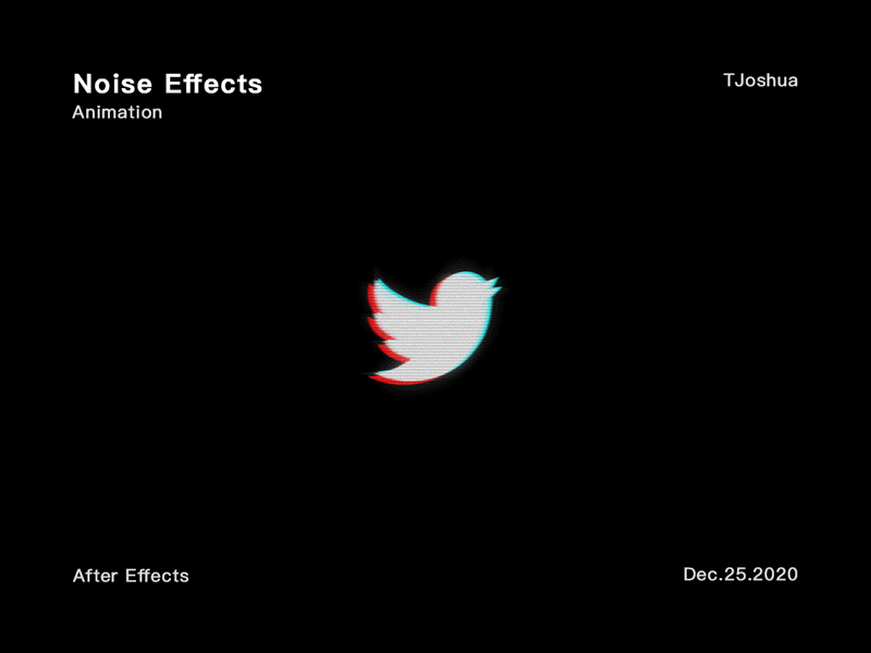noise effects animation aftereffects animation gif logo twitter